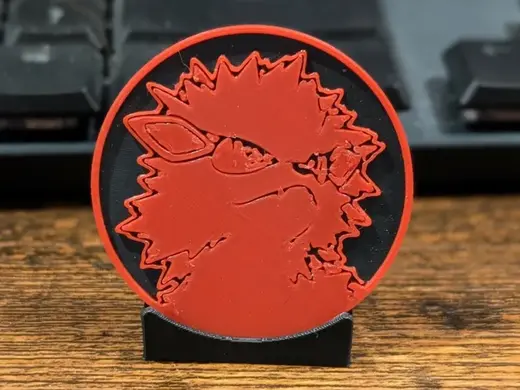 Arcanine Pokemon Coin and Coaster