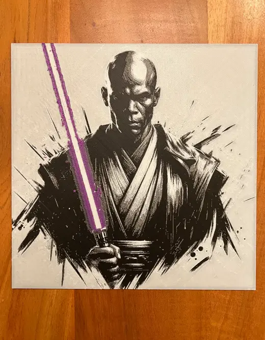 Mace Windu with Purple Lightsaber