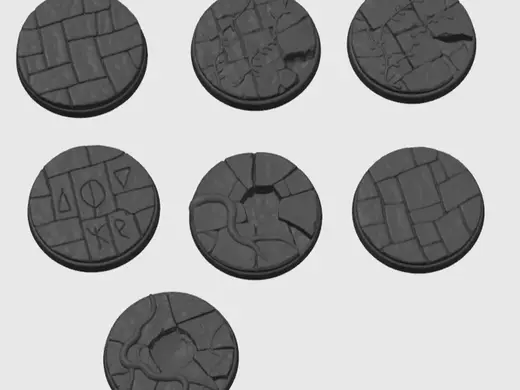 Stone Slab Display Bases (Set of 7)