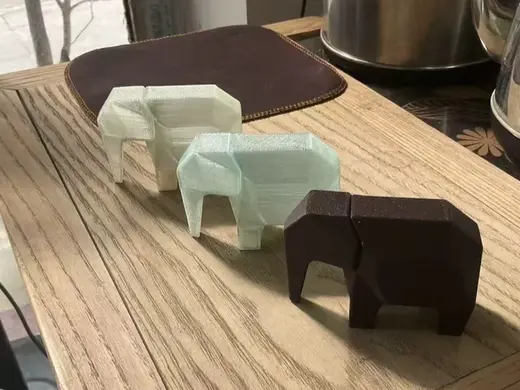 趣味摆件几何大象