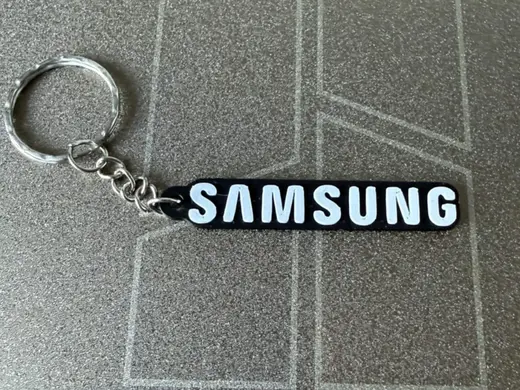 Samsung Logo Keychain - Dual Color Quick Print
