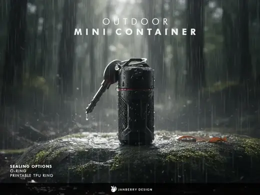 Robust Mini Outdoor Container - for Key Chain