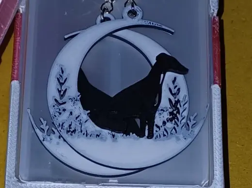 ORECCHINI LEVRIERO E LUNA