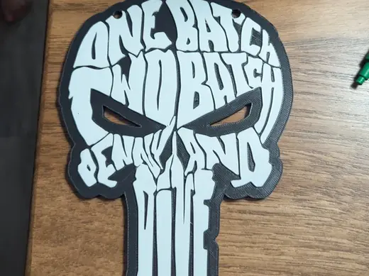 Punisher "One Batch, Two Batch" wall art