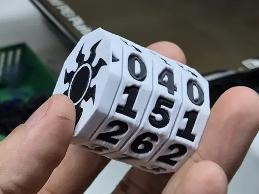 Magnetic 3-Digit Life Counter
