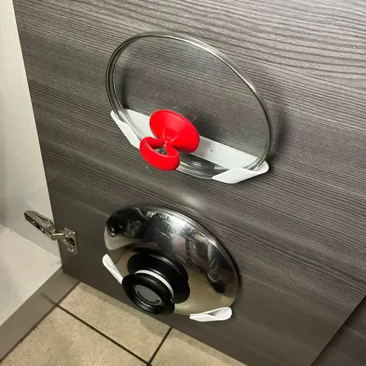 Cabinet Door Pan Lid Organizer - Space Saver