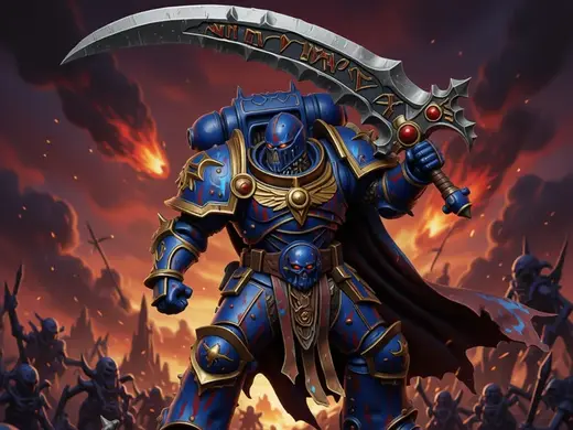 GUERRERO CON ESPADÓN WORLD OF WARCRAFT