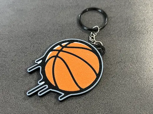 unique basketball keychain