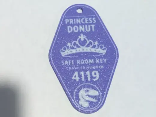 Princess Donut Safe Room Keychain