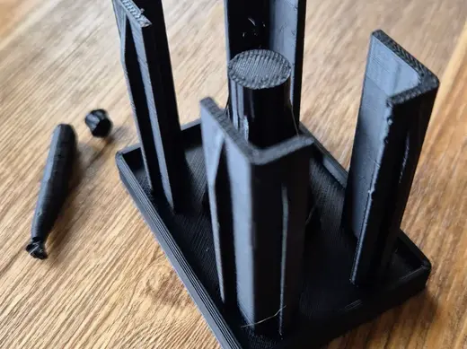 Zaunkappe für Windmühle 60x40 mit Überhang