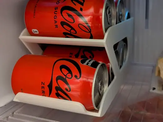 Drink can dispenser. No assembly, no supports!