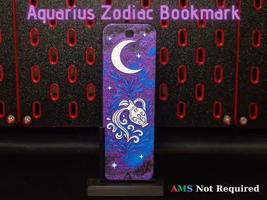 Aquarius Hueforge Bookmark - Zodiac