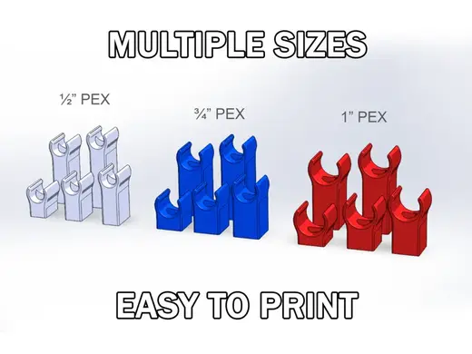 PEX Pipe Standoffs / Supports / Clips