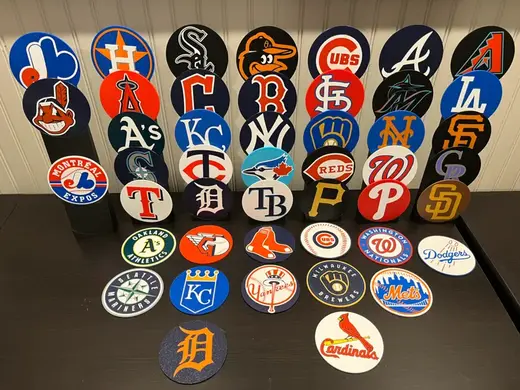 MLB Coasters and Standings stand
