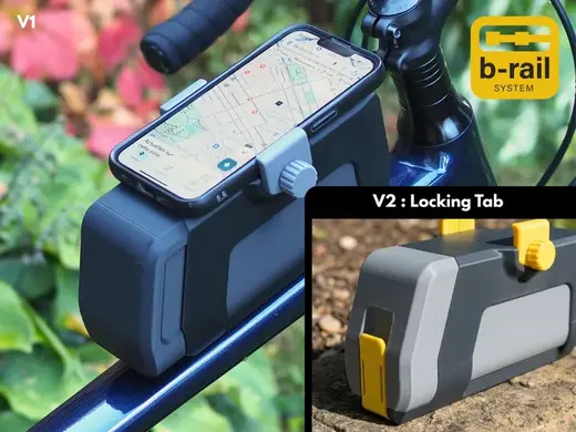 Sliding Bike Case with Phone Mount -B-RAIL System