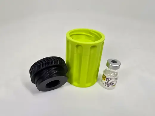 Single 1 mL Testosterone Vial Holder