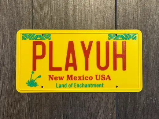 PLAYUH License Plate from Breaking Bad