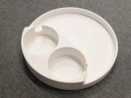 Minimal Coffee & Snack Tray for 2