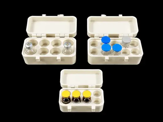 Resizable Peptide/Insulin Vial Holder Double hinge