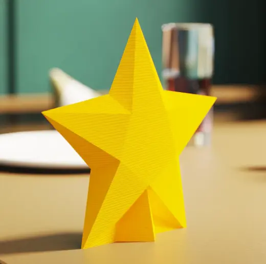 Christmas tree topper for vase mode