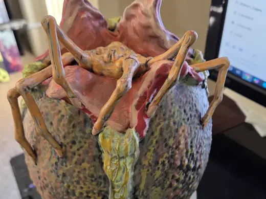 Alien Egg with Face hugger AMS Ready HyperDetailed