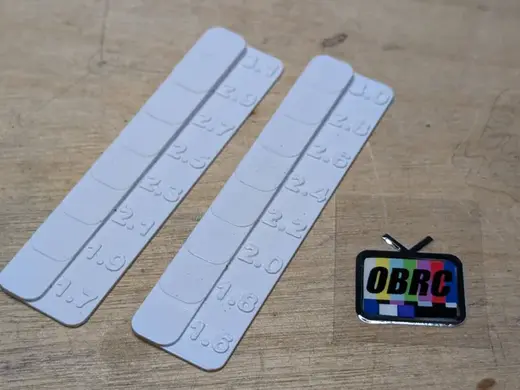 OBRC Ride Height Gauges 1.6mm to 3.1mm