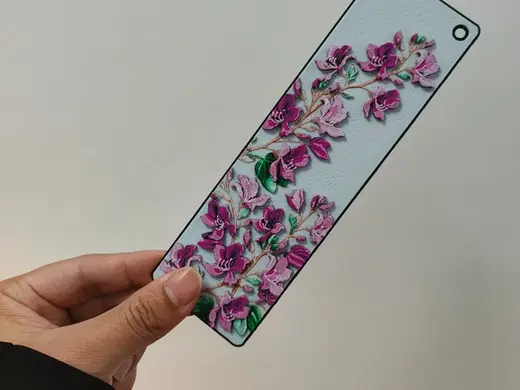 紫荆花浮雕书签 | 香港省 省花浮雕书签 | 【中国各省省花系列书签】