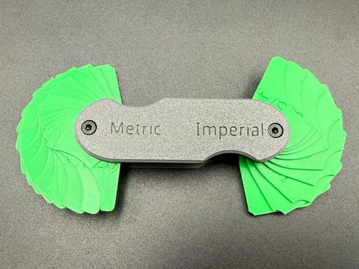 Metric + Imperial Radius Gauge