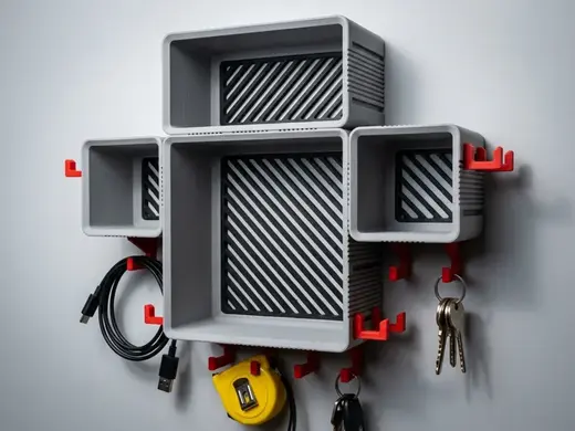 Multicolor Modular Wall Organizer System - NO AMS