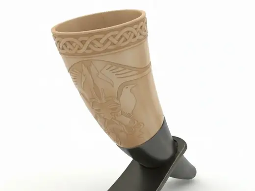 Viking Drinking Horn Cup With hole for Necklace