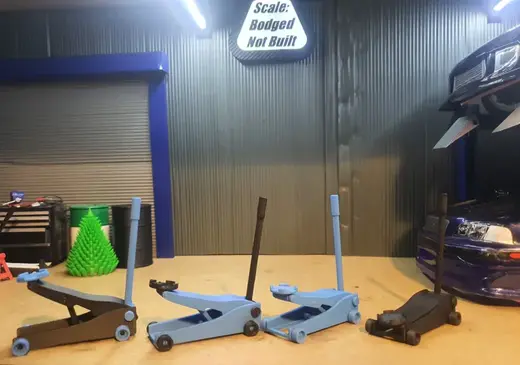 1-10 scale trolley jack, no hardware, scale_bnb