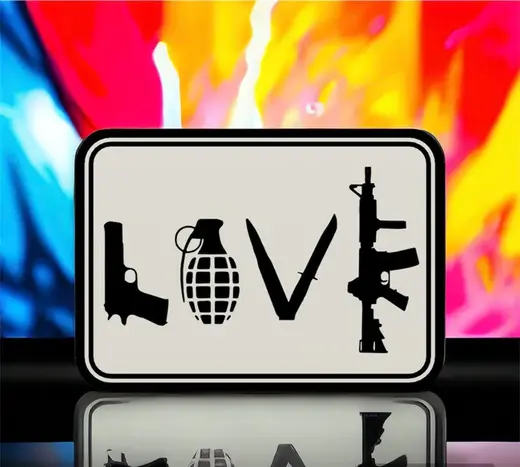 Love With Weapons LED Lamp