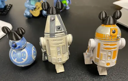 Droid Factory Mickey Ears (R2, BB. R6)