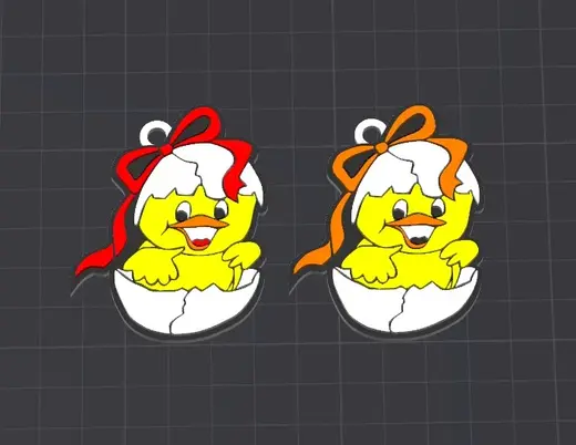 cute animal , chuckie the chicken keychain \ necklace charm