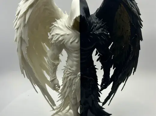 Duality Angel & Demon - Split soul Statue