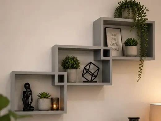 Modernes Wandregal – Geometrisches Design