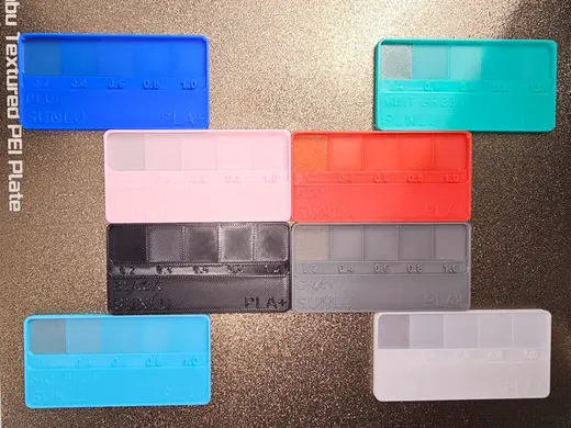 SUNLU Filament Swatches