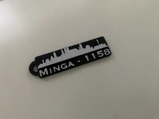 Schlüsselanhänger "Minga – 1158" – München Skyline