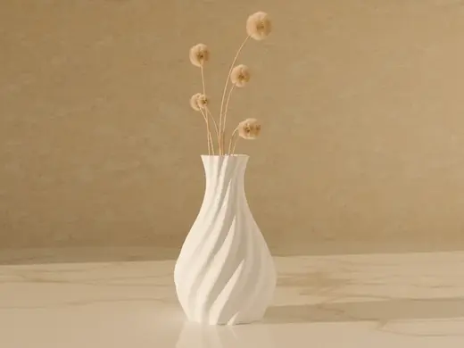 Tall Vase with Smooth Edges