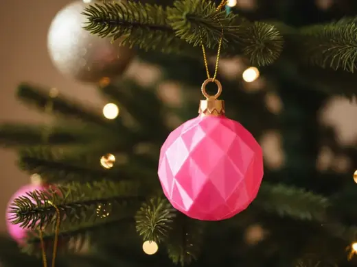 Christmas Bauble Low poly Decoration