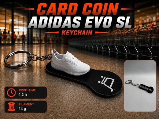 Schlüsselanhänger - Card Coin Adidas EVO-SL