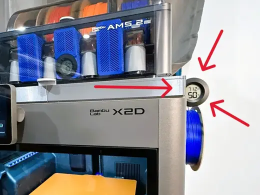 Hygrometer Holder for IKEA SKADIS