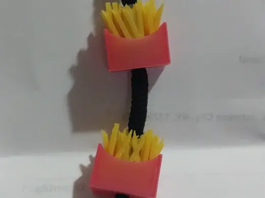 french fry hoodie bead
