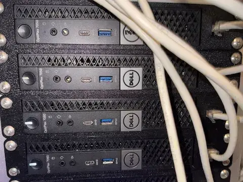 Optiplex 7050/7060 10 inch rack with keystone jack