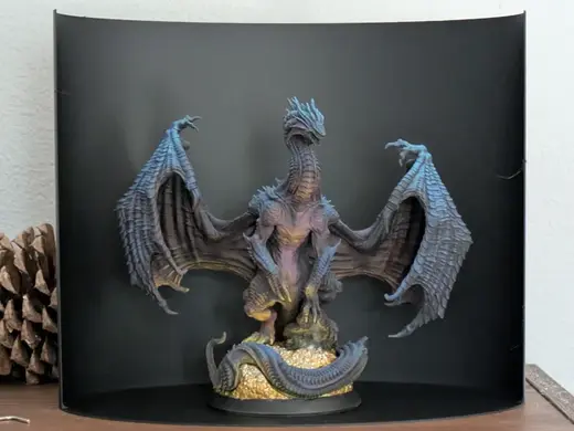 Display background/light box for miniatures (V2)
