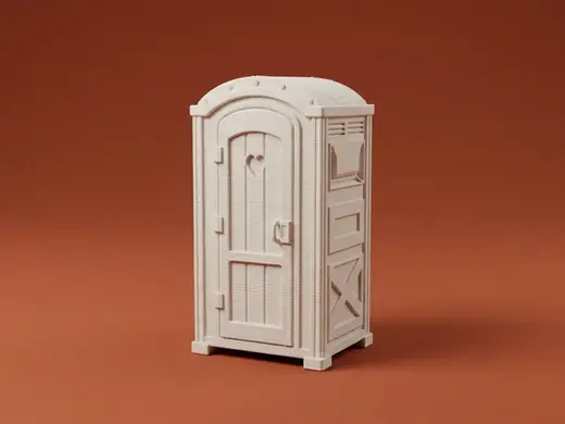 Rustic Outhouse Portable Toilet