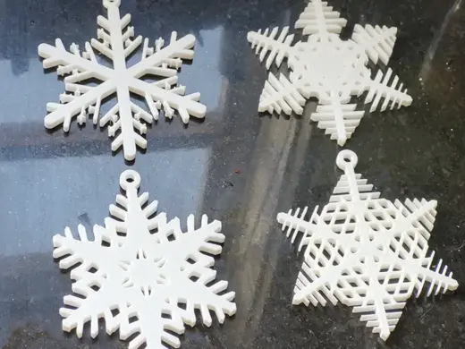 Snowflake Christmas Tree Ornaments