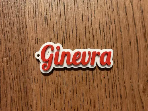 Ginevra name keychain
