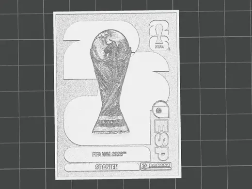 3D-Figur WM Sieger Spanien 2026 Panini Album 2026