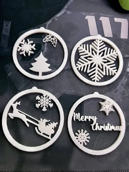 4 Christmas Ornaments